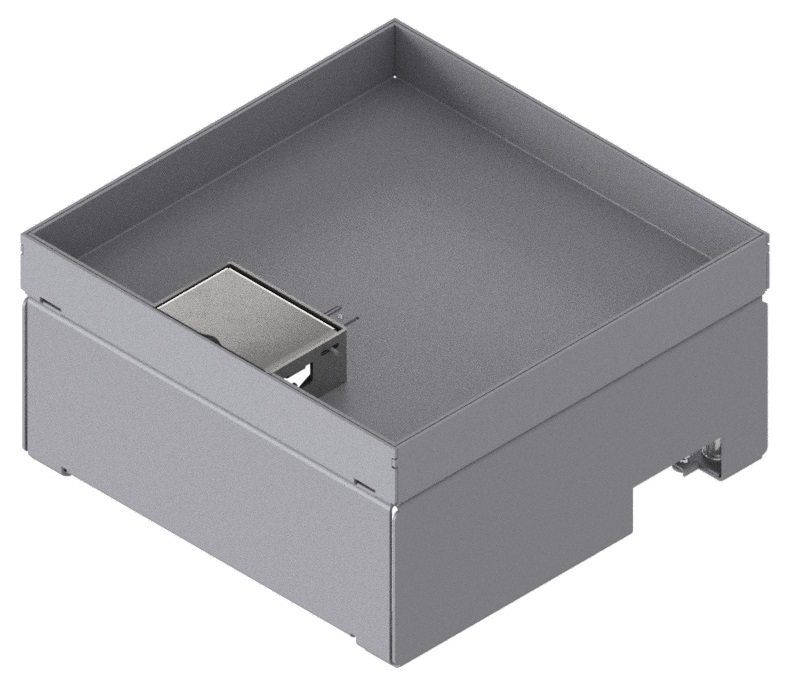 Produktbild UBD 212 251  -  Unterflur-Bodendose UBD 210 inkl. Deckel mit Kante, geschlossen, 25mm Vertiefung und 1 Schnurauslass